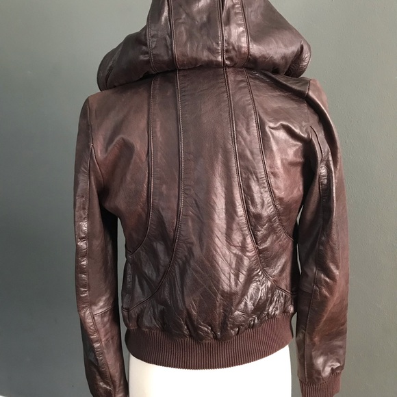 Muubaa Designer Soft Leather Zipper Jacket w Hood - Picture 3 of 8